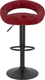 thumbnail of vidaXL Barhocker 2 Stk. Weinrot Samt