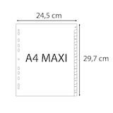thumbnail of Exacompta - Réf. 2812E - Carton de 10 Intercalaires en PP recyclé gris - 12 onglets imprimés mensuel de janvier à décembre - A4 maxi