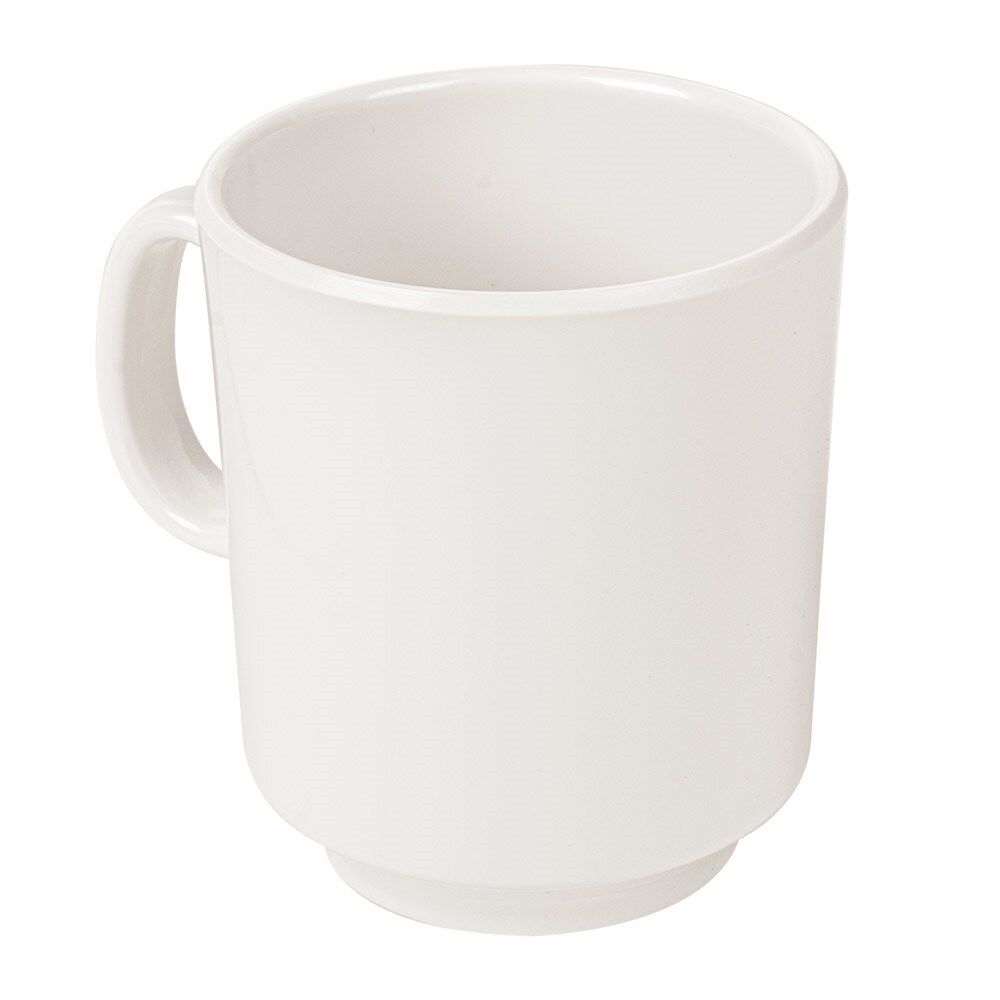 12 Unités - Tasses À Café 240 Ml Ø 8X9 Cm Ivoire Mélamine - Garcia de Pou