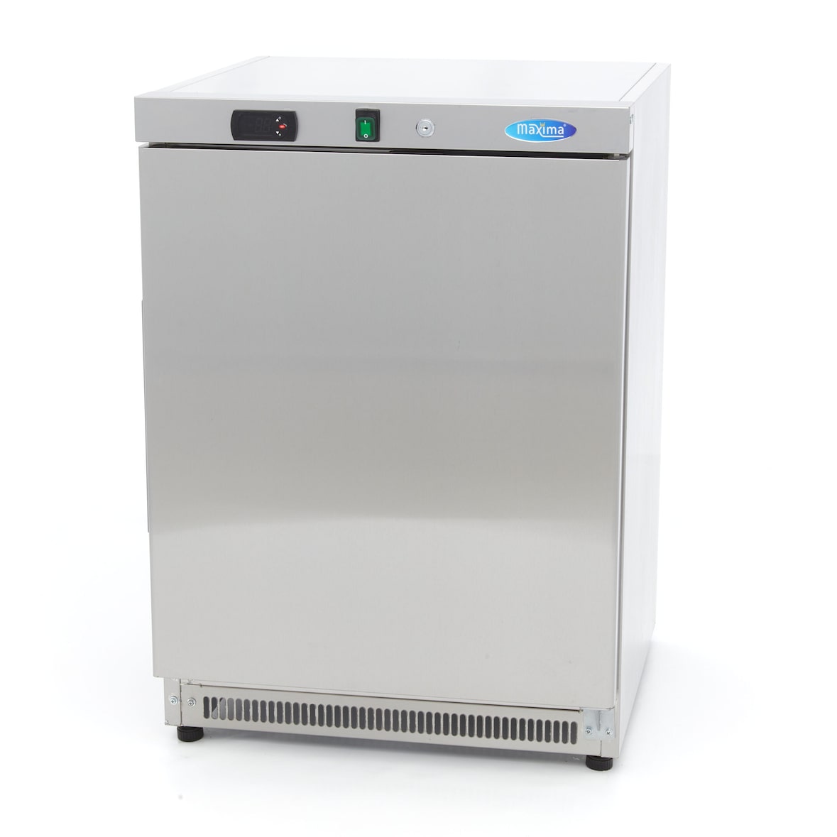 Congélateur - 200L - 2 étagères fixes - inox