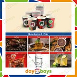 thumbnail of DayBays 10000 Stk. Kaffeebecher 8oz/200ml Ø8cm " Coffee To Go Becher " Pappe mit PE-beschichtet