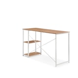 thumbnail of Mesa para ordenador / escritorio Easy Up2 con estantería incluida, blanco/roble hjh LIVING