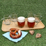 thumbnail of 6x Dijon Bierkrug 200 ml Relief Henkel Bierhumpen 0,2 L Glas Bierseidel