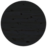 thumbnail of vidaXL Couchtisch Schwarz Ø 55x45 cm Massivholz Kiefer