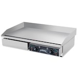 thumbnail of Plancha eléctrica profesional de mesa, lisa, 2 zonas de cocción, 730x510mm, 4.4kW, acero inoxidable, bandeja grasa extraíble, 11027 Vaiotec
