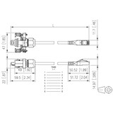 thumbnail of METZ CONNECT E-DAT Industry Patchkabel V6, IP67 - RJ45, 1 m