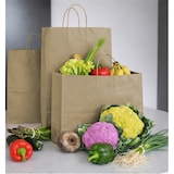 thumbnail of MONOUSO - Sacchetti Carta Kraft con Manico Ritorto 80 g/m² 32+16x26cm (25 Pezzi)