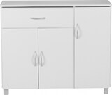 thumbnail of WOHNLING Sideboard 90x75 cm Kommode Anrichte 3 Türen 1 Schublade kleiner Schrank