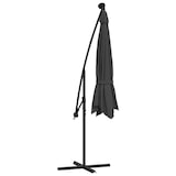 thumbnail of vidaXL Zweefparasol met LED-verlichting stalen paal 300 cm antraciet