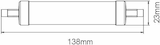 thumbnail of R7s HQI LED-Lampe 138 mm 13 W ø23 mm 1375 Lumen