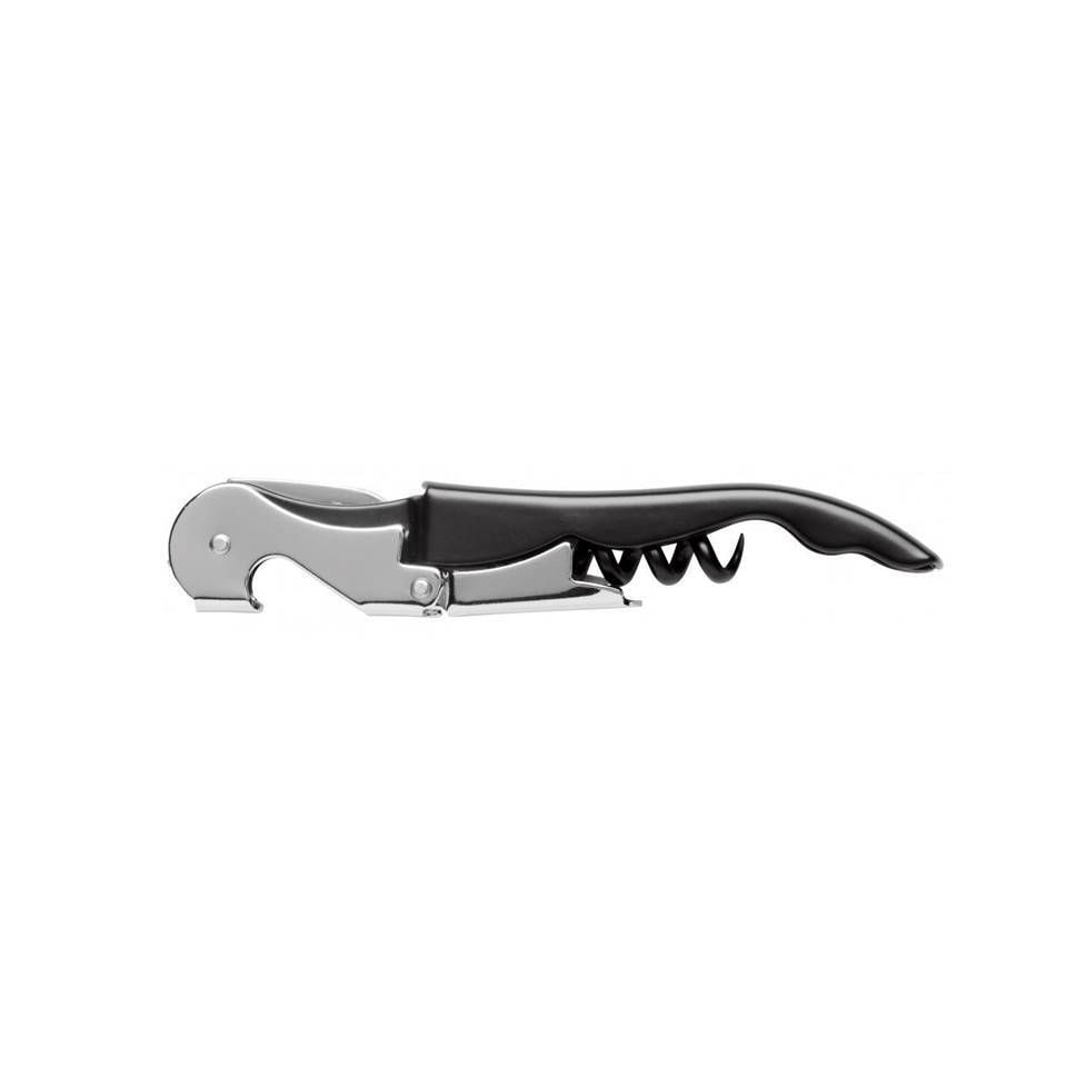 METRO PROFESSIONAL Sacacorchos de camarero, acero inoxidable, 14/1 / plástico, 12,3 cm, negro / plata