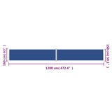 thumbnail of vidaXL Seitenmarkise Ausziehbar Blau 160x1200 cm