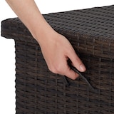 thumbnail of tectake Baúl de almacenamiento Kiruna con trenzado de ratán sintético, 120x55x61,5 cm, 270l  Marrón
