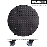 thumbnail of WAGNER Pflanzenroller ALASKA BLACK Ø 38 x 7,5 cm, Alu Riffelblech, Softrollen&Bremsen, max 150 kg, DE Ware - 20700601