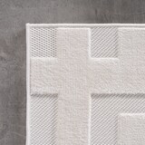 thumbnail of Teppich Balkon 3D-Effekt Pflegeleicht Waschbar Strapazierfähig Terrasse Küche Creme 160x230 cm OEKO-TEX Gekettelt – ORTLER von Kadima Design