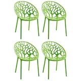 thumbnail of 4er Set stapelbare tuinstoelen Hope groen