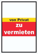 thumbnail of zu vermieten von privat Schild mit Text Verkaufsschild hochkant A0 (841x1189mm)