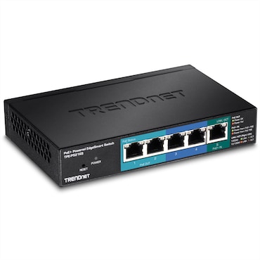 TRENDnet TPE-P521ES 5-poorts Gigabit-switch PoE+ powered met PoE Pass ...