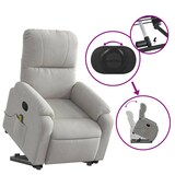 thumbnail of vidaXL Massagesessel mit Aufstehhilfe Hellgrau Mikrofasergewebe