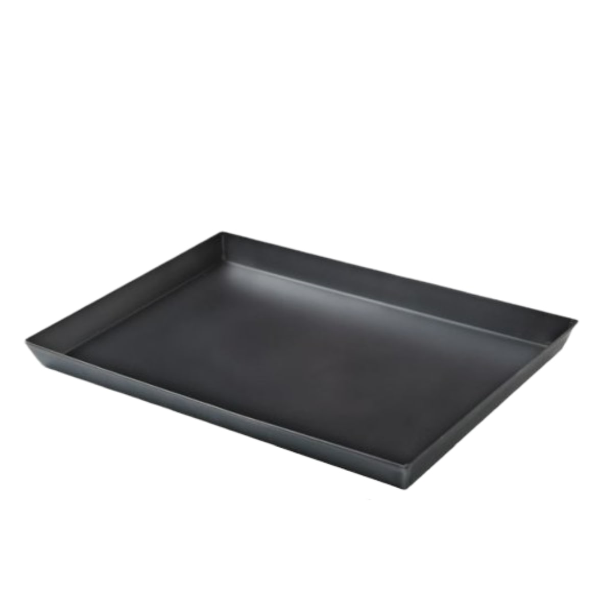 Teglia per Pizza con Angoli Svasati in Ferro Blu CM.40x30x3h Ideale per Pizze, Focacce, per Panifici, Pizzerie, Casa, Ristorante