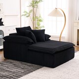 thumbnail of Ergonomischer Relaxsofa 177x122x92 cm Schwarz aus Cordura, Kein Montageaufwand, Luxus Komfort, Breite Armlehnen
