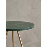 thumbnail of Beistelltisch Echter Marmor Grün 38x38x44cm Anstelltisch Metall Gold, Kleiner Dreibein Sofatisch Rund, Wohnzimmertisch Couch Modern, Couchtisch