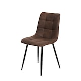 thumbnail of Pack de 4 sillas de comedor estilo Industrial color Marrón Chocolate. Modelo Ivy