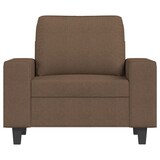 thumbnail of vidaXL Sessel mit Hocker Braun 60 cm Stoff