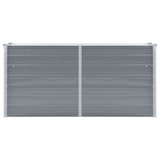 thumbnail of vidaXL Garten-Hochbeet Verzinkter Stahl 160x40x77 cm Grau