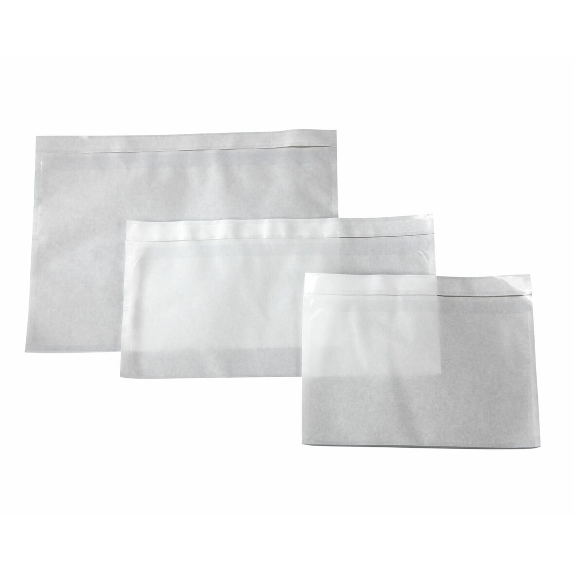 400x Dokumententaschen Begleitscheintaschen transparent DIN Lang 235x130mm