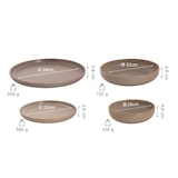 thumbnail of Palmer Sandy Loam Kombiservice, Steingut, Set aus 24 Teilen, für 6 Personen Gedeck, beige, sandfarben, matt, robust