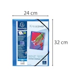 thumbnail of Exacompta 25x Elastomap met 3 kleppen, PP 5/10e Kreacover, 24x32cm voor formaat A4, blauw
