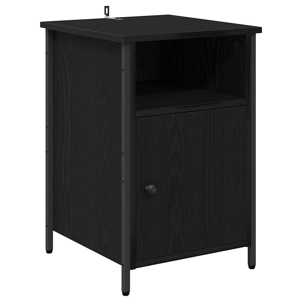 Cabinet de chevet Chêne noir 40 x 42 x 60 cm Bois d'ingénierie Modèle Apollon
