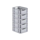 thumbnail of PROREGAL 5x Eurobox NextGen Grip | HxBxT 17x30x40cm | 16 Liter | Griffe offen | Glatter Boden | Eurobehälter
