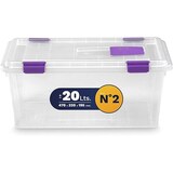 thumbnail of Pack 2 cajas de Almacenaje Capacidad de 20 litros | Medidas 470 x 320 x 195 mm | Lote de 2 Unidades