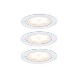 thumbnail of Paulmann Éclairages encastrés LED pour meubles Micro Line Kit de 3  rond 65mm 3x4,5W 3x300lm 230V  2700K Blanc 93554