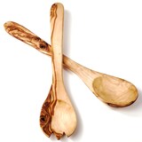 thumbnail of Salatbesteck aus Olivenholz klassisch 25 cm