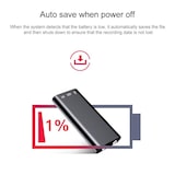 thumbnail of Micro Espion Enregistreur Vocal 8GB Lecteur MP3 Facile À Utiliser Et Transporter Noir YONIS