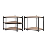 thumbnail of Scaffalatura Angolare Modulare in Metallo con 5 Ripiani Capacità 875 Kg 80x40x180cm Nero Thinia Home