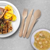 thumbnail of 60x BIO-Nature Holz Besteck Set biologisch abbaubar 3-teilig hyg. verpackt