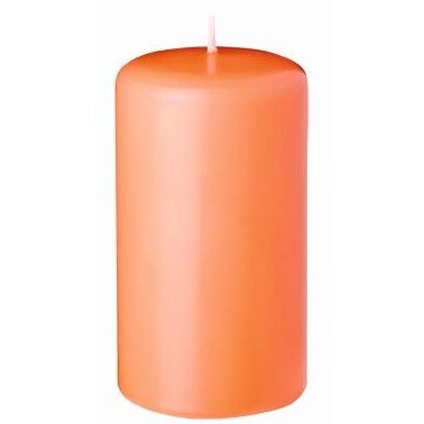 Kerzen Stumpenkerzen Lachs, 100 x 40 mm, 16 Stück