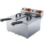 thumbnail of Doppel-Fritteuse CATERINA mit Kaltzone, Edelstahl, Elektro, 2x8 Liter, 2x 2 kW, 230V