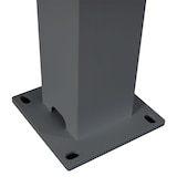 thumbnail of Pergola HWC-L46, Gartenpavillon Lamellen-Pavillon, 10cm-Aluminium-Gestell, Regenrinne sturmfest, 3x6m ~ anthrazit