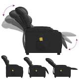 thumbnail of vidaXL Massagestoel verstelbaar kunstleer zwart