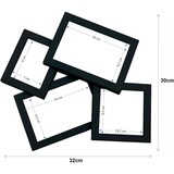 thumbnail of 4 Marcos de fotos múltiple para pared y mesa, COSHANO  medidas L32 x H30 de vidrio