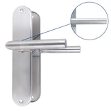 thumbnail of Türbeschlag Edelstahl Langschild – Türdrücker inklusive Zubehör - Blindschild