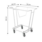 thumbnail of GILAC Chariot pour corbeille à linge - Blanc G194999