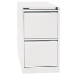 thumbnail of BISLEY Hängeregistraturschrank mit Schloss aus Metall in verkehrsweiß, 2 Schubladen, einbahnig - Hängeregisterschrank abschließbar, Hängeregistratur