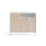 thumbnail of Zapatero 520 de HERDASA modelo MILANO, blanco con puertas roble.