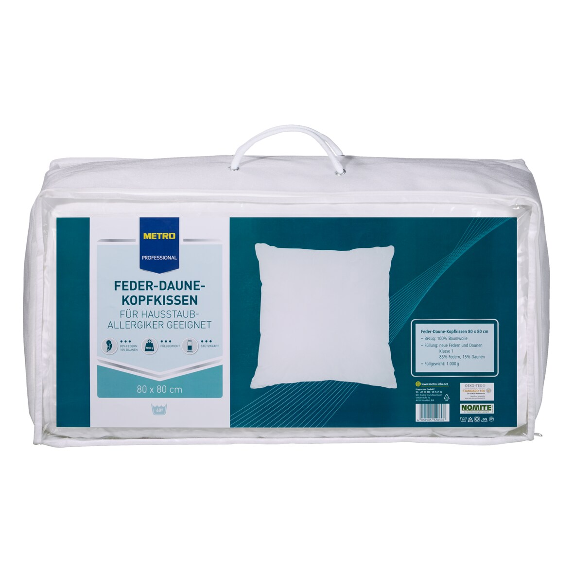 METRO Professional Kopfkissen 80 x 80 cm